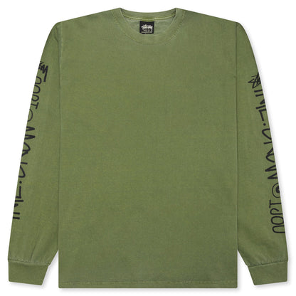 International Crew Pigment Dyed L/S Tee - Olive