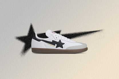 adidas Originals x BAPE Samba - Cloud White/Core Black/Gum