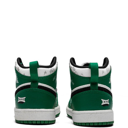 Jordan 1 Mid SE (PS) - Pine Green/Sail/Black/Team Orange