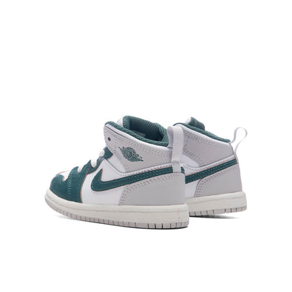 Jordan 1 Mid SE (TD) - White/Oxidized Green/Sail/Neutral Grey