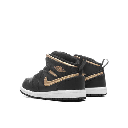 Jordan 1 Mid (TD) - Black/Metallic Gold/White
