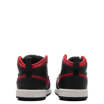 Jordan 1 Mid (TD) - Black/Varsity Red/Summit White