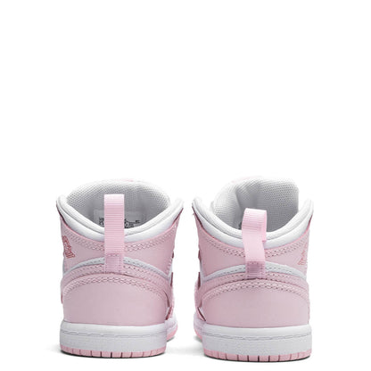 Jordan 1 Mid (TD) - Pink Foam/White/Fire Red