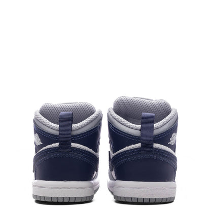 Jordan 1 Mid (TD) - White/Midnight Navy/Wolf Grey