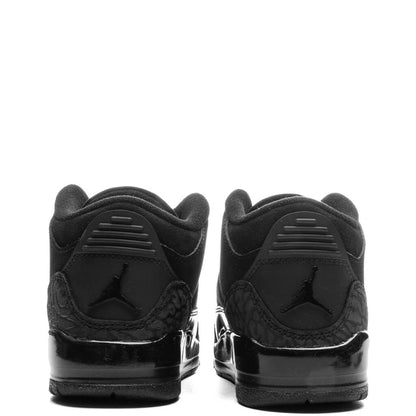 Air Jordan 3 Retro 'Black Cat' (PS) - Black/Dark Charcoal/White