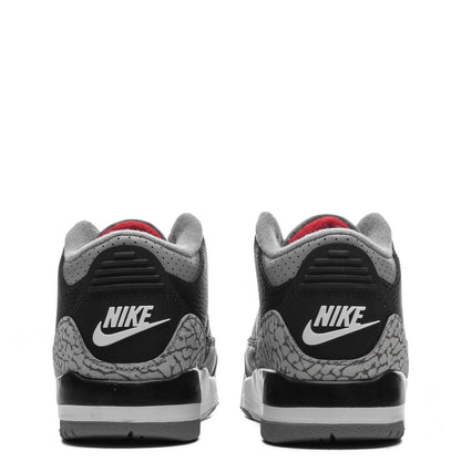 Air Jordan 3 Retro (PS) 'Black Cement' - Black/Fire Red/Cement Grey/Summit White