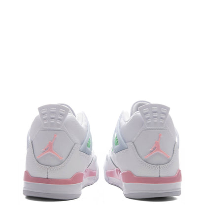 Air Jordan 4 Retro 'Valentine's Day' (PS) - White/Medium Soft Pink/Half Blue