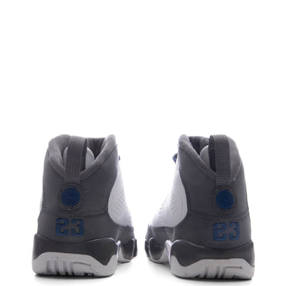 Air Jordan 9 Retro 'Flint Grey' (PS) - White/French Blue/Flint Grey