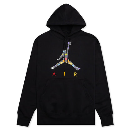 AJ3 Graphic Fleece Hoodie - Black