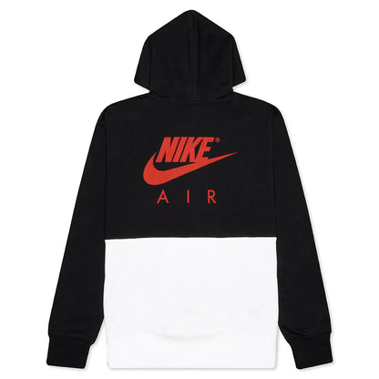 AJ4 Graphic Fleece Pullover Hoodie - White/Black