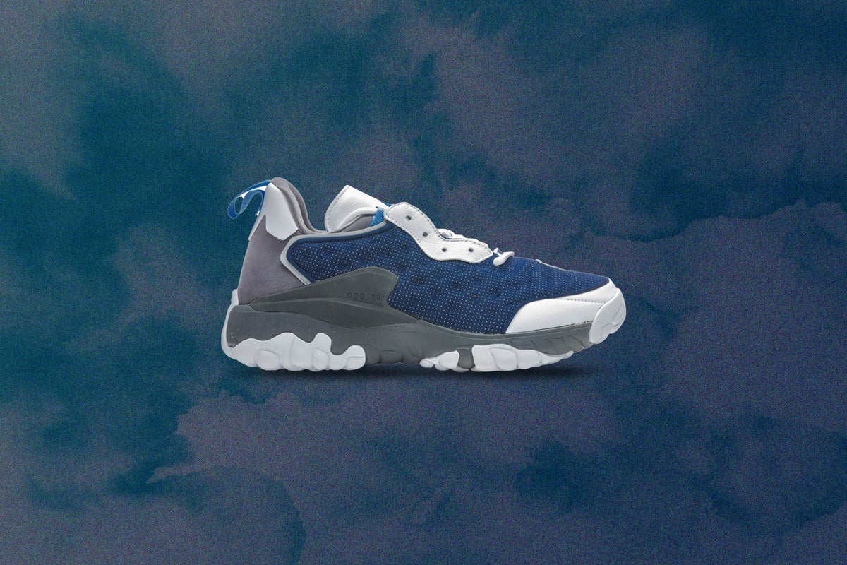 Jordan x CLOT Delta 2 SP 'Flint' - White/University Blue/Iron Grey