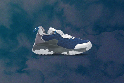 Jordan x CLOT Delta 2 SP 'Flint' - White/University Blue/Iron Grey