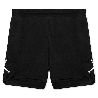 Essential Fleece Diamond Short - Black/White