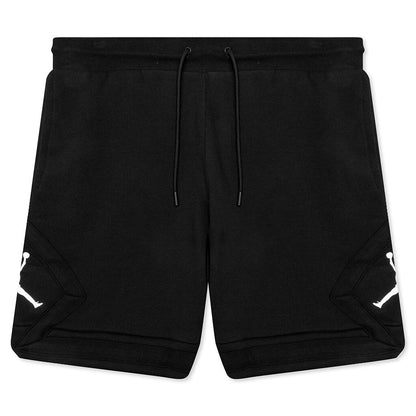 Essential Fleece Diamond Short - Black/White