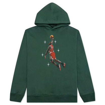 Essential Graphic Fleece Hoodie - Noble Green