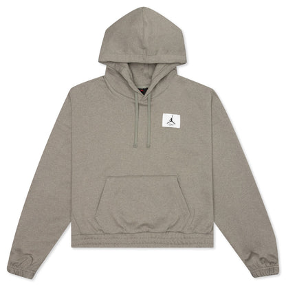 Essential Women's Fleece Hoodie - Light Army/Heather/Saturn Gold