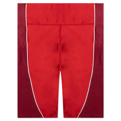 Essential Women's Mid-Rise Bike Shorts - Varsity Red/Team Red/Black