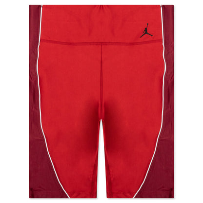 Essential Women's Mid-Rise Bike Shorts - Varsity Red/Team Red/Black
