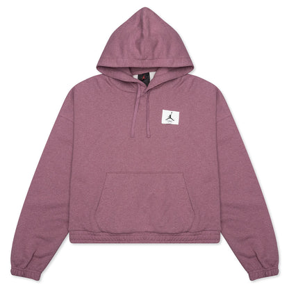 Essential Women's Fleece Hoodie - Light Mulberry/Heather/Cave Purple