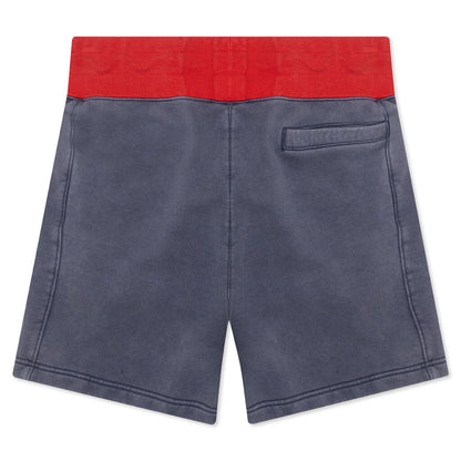 Flight Women's Fleece Shorts - Midnight Navy/University Red
