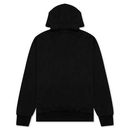 Heavyweight Loopback Fleece Hoodie - Black/Gym Red