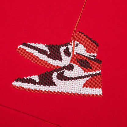 Jumpman Holiday Pullover Hoodie - Gym Red