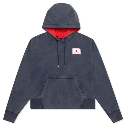 Women's Flight Fleece Pullover - Midnight Navy/University Red