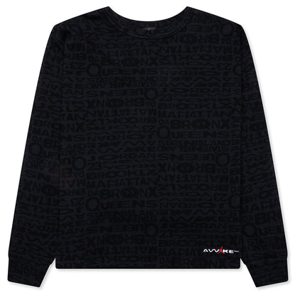 Jordan x Awake NY Thermal Long Sleeve Top - Black/White/University Red