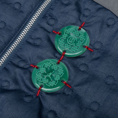Jordan x CLOT Jacket - Navy/Flint Grey/Storm Red