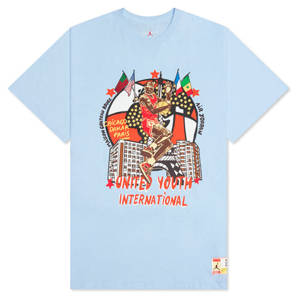 Jordan x Maison Chateau Rouge GX Tee - Celestine Blue/Orange