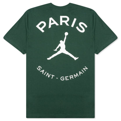 Jordan x Paris Saint-Germain Logo T-Shirt - Noble Green/White