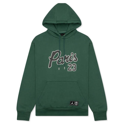 Jordan x Paris Saint-Germain Statement Fleece Pullover Hoodie - Noble Green