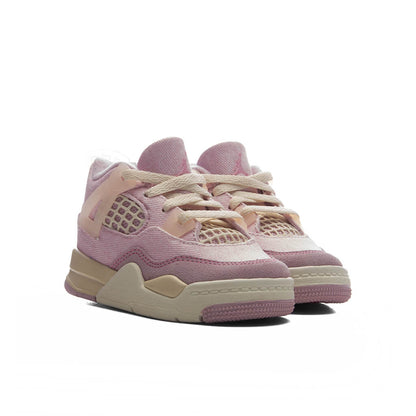 Air Jordan 4 Retro 'Iced Carmine' (TD) - Iced Carmine/Coconut Milk