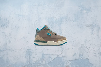 Air Jordan 3 Retro 'We Outside' (TD) - Olive Grey/Green Abyss/Khaki