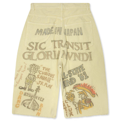 Jumbo Senior Corduroy Short - Light Yellow