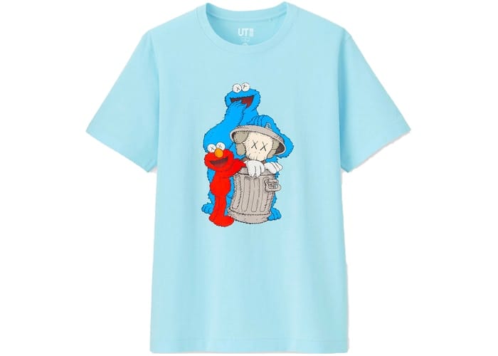 KAWS X UNIQLO SESAME STREET TRASH CAN TEE