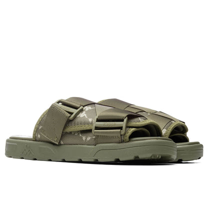 222 Banda Mitel 4 Sandals - Green Olive/White