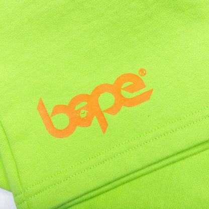Kid's Bape Pigment Dye Sweat Shorts - Green
