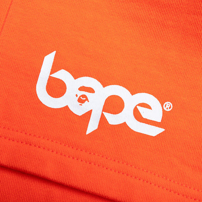 Kid's Bape Pigment Dye Sweat Shorts - Orange