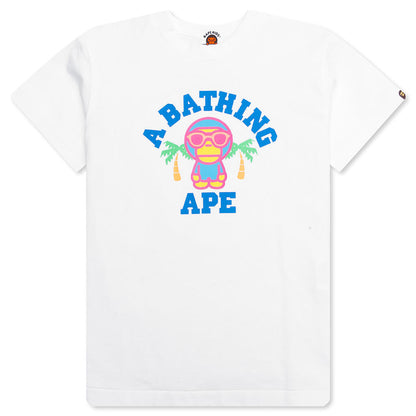 Kid's Colors Milo College Summer Tee - White