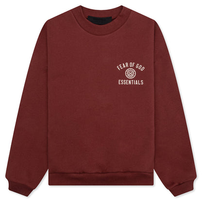 Kid's Fleece Crewneck - Crimson