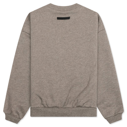 Kid's Fleece Crewneck - Heather Gray