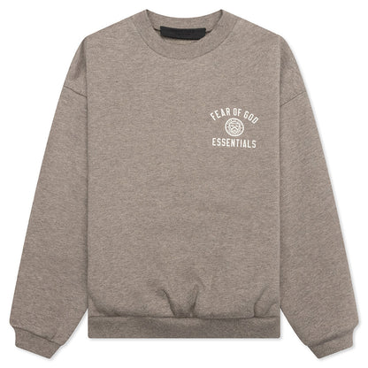 Kid's Fleece Crewneck - Heather Gray