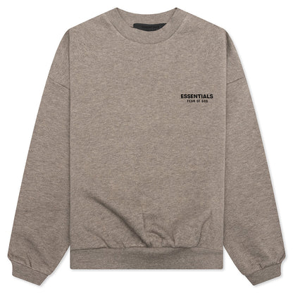 Kid's Fleece Crewneck - Heather Gray