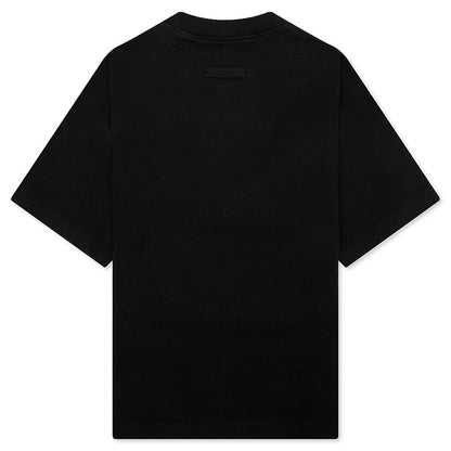 Kid's Heavy Crewneck Tee - Black