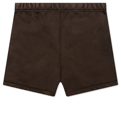 Kid's Heavy Fleece Soccer Short - Brown