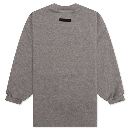 Kid's Heavy Long Sleeve Tee - Heather Gray