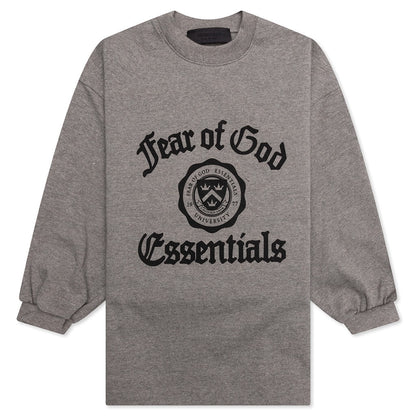 Kid's Heavy Long Sleeve Tee - Heather Gray