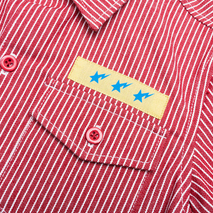 Kid's Hickory Baby Milo Patch S/S Shirt - Red