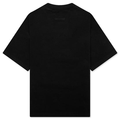 Kid's Jersey Crewneck Tee - Black